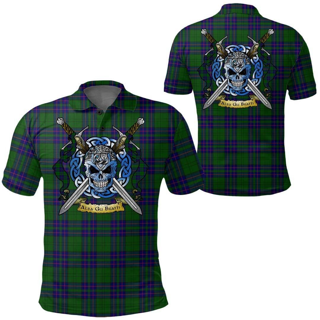 Clothing - Lockhart Tartan Polo Shirt Celtic Scottish Warrior - Golf Shirt A7 Clothing - Lockhart Tartan Polo Shirt Celtic Scottish Warrior - Golf Shirt A7