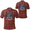 Clothing - MacAlister Modern Tartan Polo Shirt Celtic Scottish Warrior - Golf Shirt A7