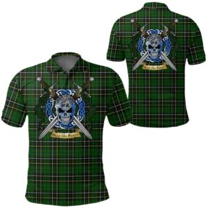 Clothing - MacAlpine Modern Tartan Polo Shirt Celtic Scottish Warrior - Golf Shirt A7