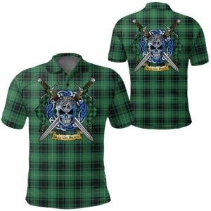 Clothing - MacArthur Ancient Tartan Polo Shirt Celtic Scottish Warrior - Golf Shirt A7