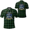 Clothing - MacArthur Modern Tartan Polo Shirt Celtic Scottish Warrior - Golf Shirt A7