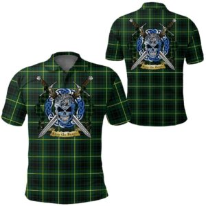 Clothing - MacArthur Modern Tartan Polo Shirt Celtic Scottish Warrior - Golf Shirt A7