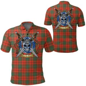 Clothing - MacAulay Ancient Tartan Polo Shirt Celtic Scottish Warrior - Golf Shirt A7