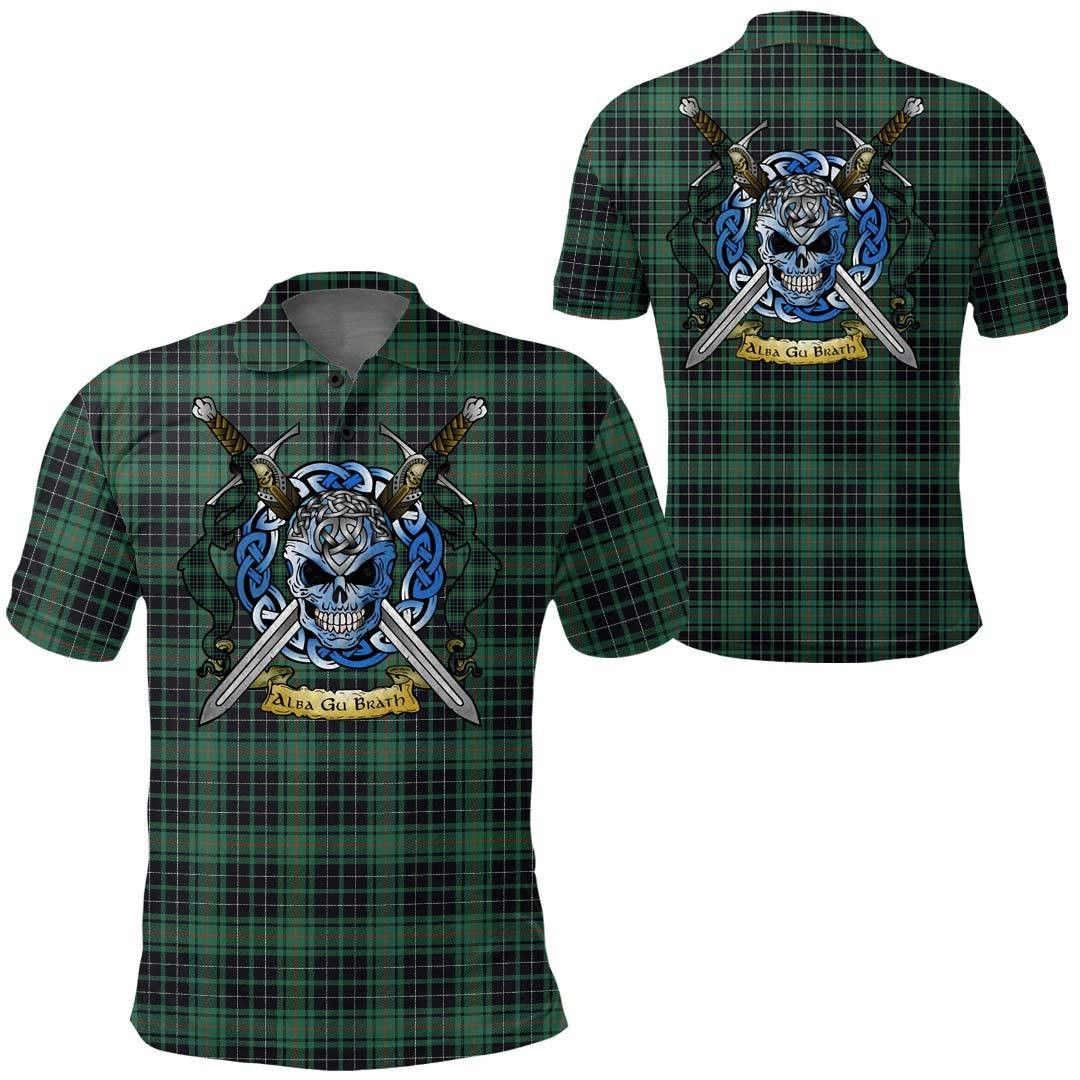 Clothing - MacAulay Hunting Ancient Tartan Polo Shirt Celtic Scottish Warrior - Golf Shirt A7 Clothing - MacAulay Hunting Ancient Tartan Polo Shirt Celtic Scottish Warrior - Golf Shirt A7