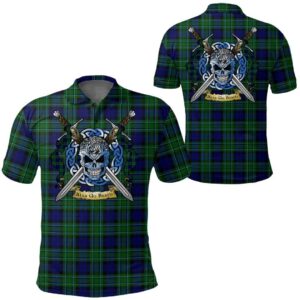 Clothing - MacCallum Modern Tartan Polo Shirt Celtic Scottish Warrior - Golf Shirt A7