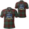 Clothing - MacDiarmid Modern Tartan Polo Shirt Celtic Scottish Warrior - Golf Shirt A7