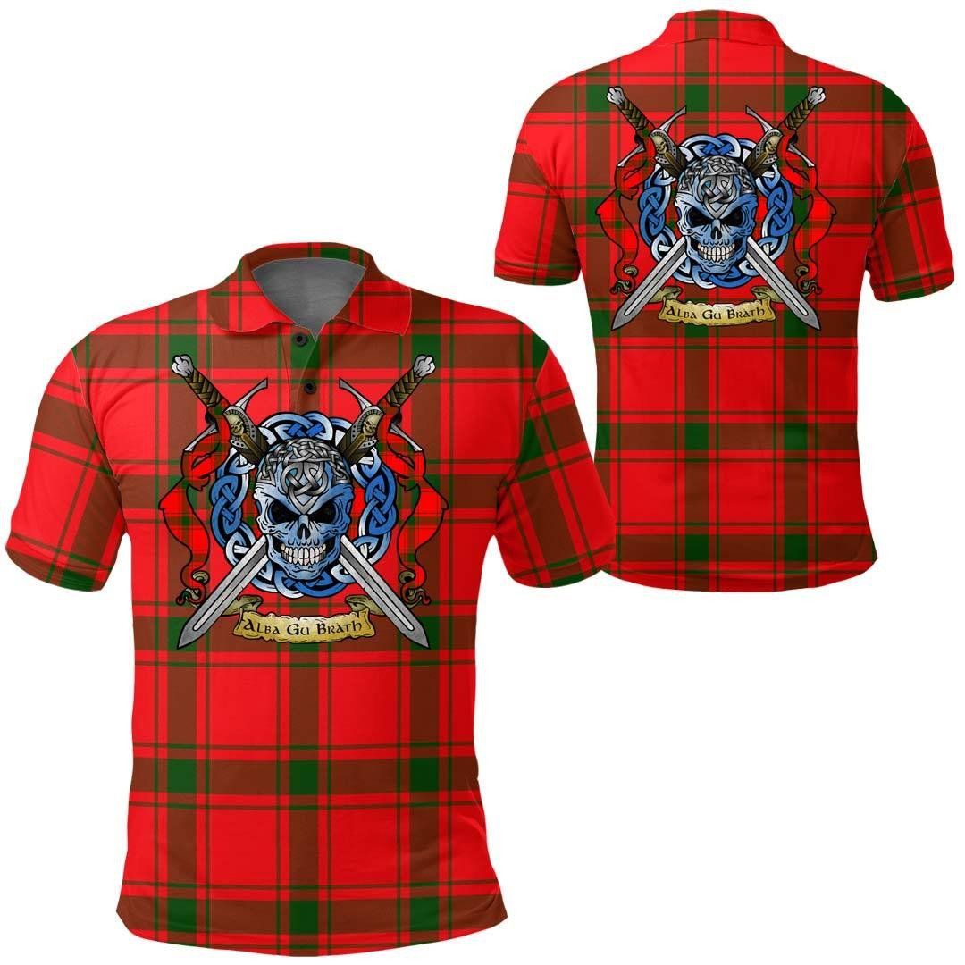 Clothing - MacDonald of Sleat Tartan Polo Shirt Celtic Scottish Warrior - Golf Shirt A7 Clothing - MacDonald of Sleat Tartan Polo Shirt Celtic Scottish Warrior - Golf Shirt A7