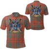 Clothing - MacDougall Ancient Tartan Polo Shirt Celtic Scottish Warrior - Golf Shirt A7