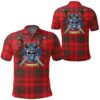 Clothing - MacDougall Modern Tartan Polo Shirt Celtic Scottish Warrior - Golf Shirt A7