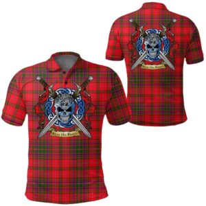 Clothing - MacDougall Modern Tartan Polo Shirt Celtic Scottish Warrior - Golf Shirt A7