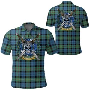 Clothing - MacEwen Ancient Tartan Polo Shirt Celtic Scottish Warrior - Golf Shirt A7