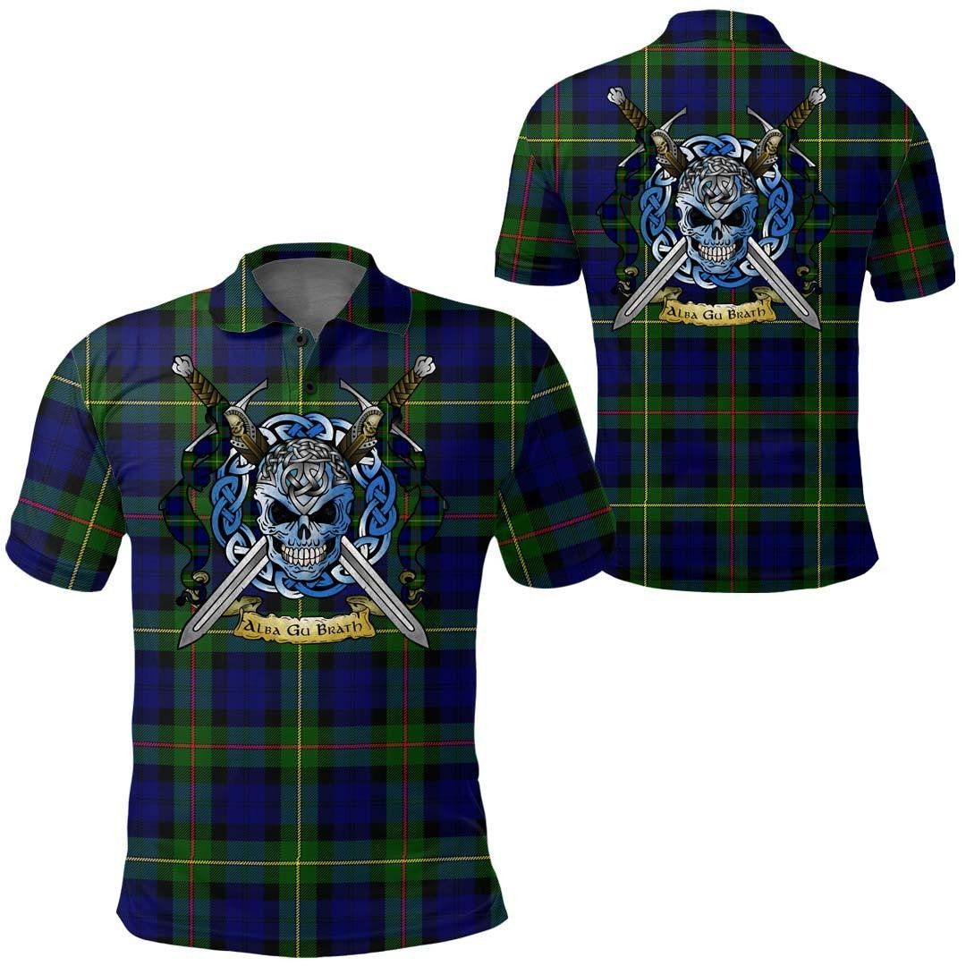 Clothing - MacEwen Modern Tartan Polo Shirt Celtic Scottish Warrior - Golf Shirt A7 Clothing - MacEwen Modern Tartan Polo Shirt Celtic Scottish Warrior - Golf Shirt A7