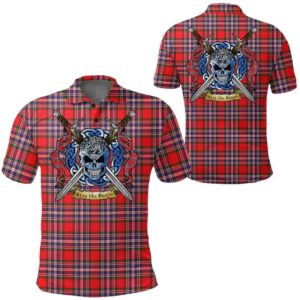 Clothing - MacFarlane Modern Tartan Polo Shirt Celtic Scottish Warrior - Golf Shirt A7