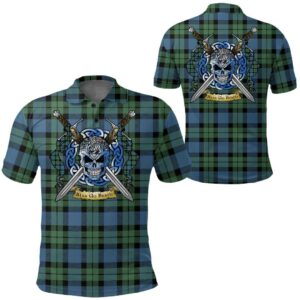 Clothing - MacKay Ancient Tartan Polo Shirt Celtic Scottish Warrior - Golf Shirt A7