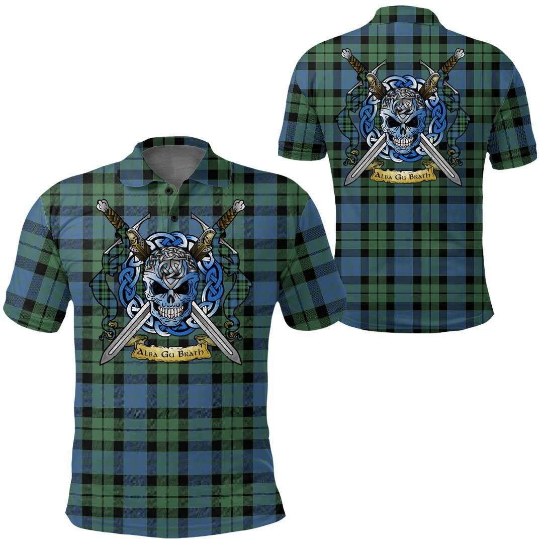 Clothing - MacKay Ancient Tartan Polo Shirt Celtic Scottish Warrior - Golf Shirt A7 Clothing - MacKay Ancient Tartan Polo Shirt Celtic Scottish Warrior - Golf Shirt A7