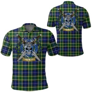 Clothing - MacKellar Tartan Polo Shirt Celtic Scottish Warrior - Golf Shirt A7