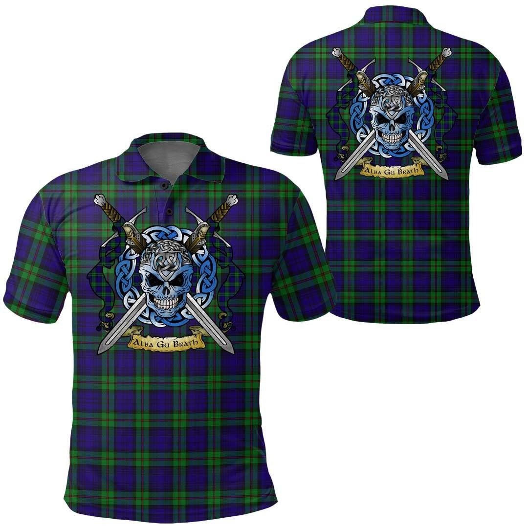 Clothing - MacKinlay Modern Tartan Polo Shirt Celtic Scottish Warrior - Golf Shirt A7 Clothing - MacKinlay Modern Tartan Polo Shirt Celtic Scottish Warrior - Golf Shirt A7