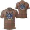 Clothing - MacKinnon Ancient Tartan Polo Shirt Celtic Scottish Warrior - Golf Shirt A7