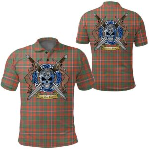 Clothing - MacKinnon Ancient Tartan Polo Shirt Celtic Scottish Warrior - Golf Shirt A7