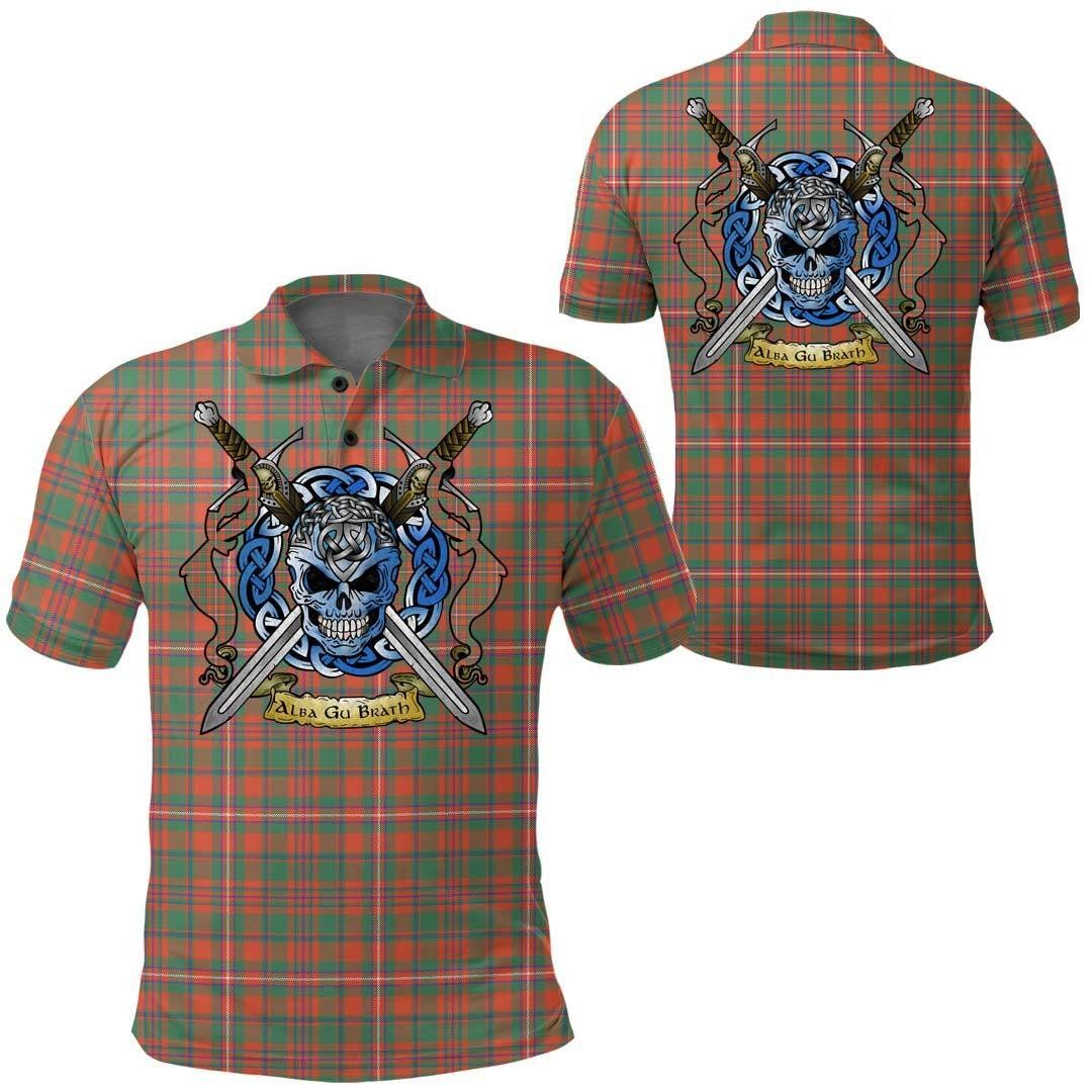 Clothing - MacKinnon Ancient Tartan Polo Shirt Celtic Scottish Warrior - Golf Shirt A7 Clothing - MacKinnon Ancient Tartan Polo Shirt Celtic Scottish Warrior - Golf Shirt A7