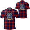 Clothing - MacLachlan Modern Tartan Polo Shirt Celtic Scottish Warrior - Golf Shirt A7
