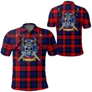 Clothing - MacLachlan Modern Tartan Polo Shirt Celtic Scottish Warrior - Golf Shirt A7