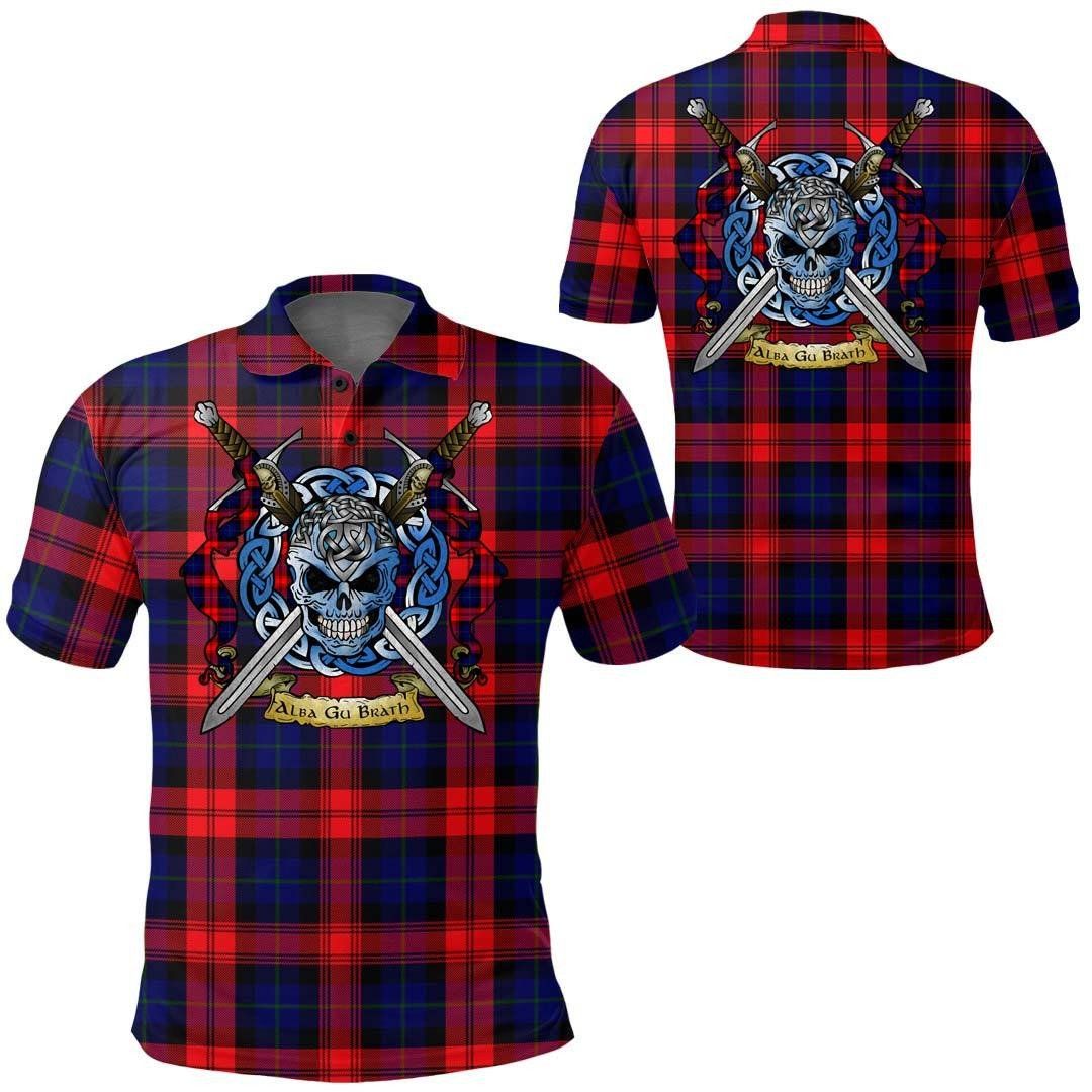 Clothing - MacLachlan Modern Tartan Polo Shirt Celtic Scottish Warrior - Golf Shirt A7 Clothing - MacLachlan Modern Tartan Polo Shirt Celtic Scottish Warrior - Golf Shirt A7