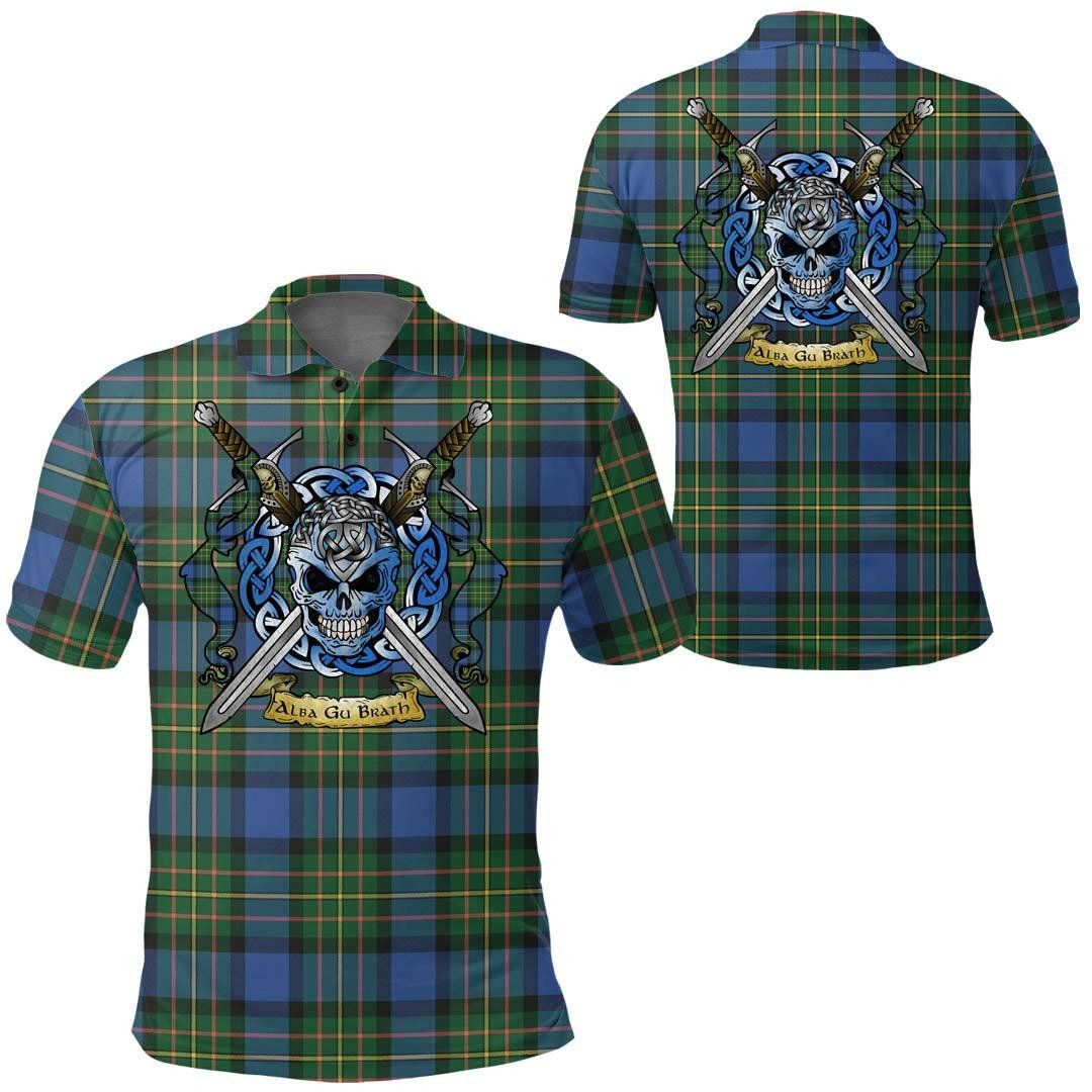 Clothing - MacLaren Ancient Tartan Polo Shirt Celtic Scottish Warrior - Golf Shirt A7 Clothing - MacLaren Ancient Tartan Polo Shirt Celtic Scottish Warrior - Golf Shirt A7