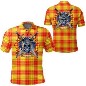 Clothing - MacLeod of Raasay Tartan Polo Shirt Celtic Scottish Warrior - Golf Shirt A7