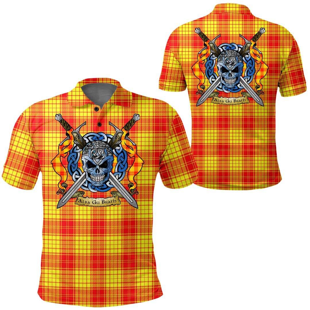 Clothing - MacLeod of Raasay Tartan Polo Shirt Celtic Scottish Warrior - Golf Shirt A7 Clothing - MacLeod of Raasay Tartan Polo Shirt Celtic Scottish Warrior - Golf Shirt A7