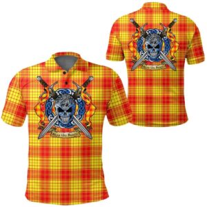 Clothing - MacMillan Clan Tartan Polo Shirt Celtic Scottish Warrior - Golf Shirt A7