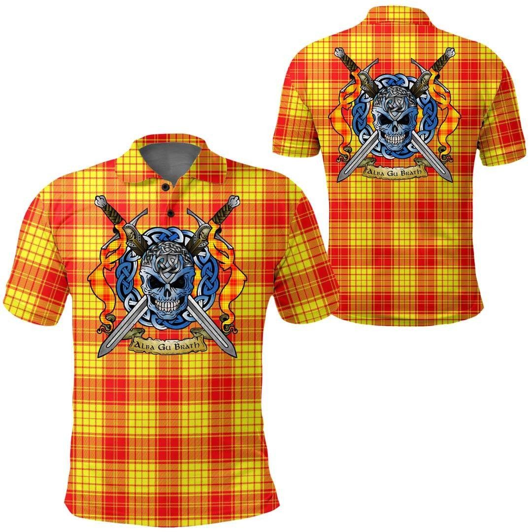 Clothing - MacMillan Clan Tartan Polo Shirt Celtic Scottish Warrior - Golf Shirt A7 Clothing - MacMillan Clan Tartan Polo Shirt Celtic Scottish Warrior - Golf Shirt A7
