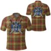 Clothing - MacMillan Old Weathered Tartan Polo Shirt Celtic Scottish Warrior - Golf Shirt A7