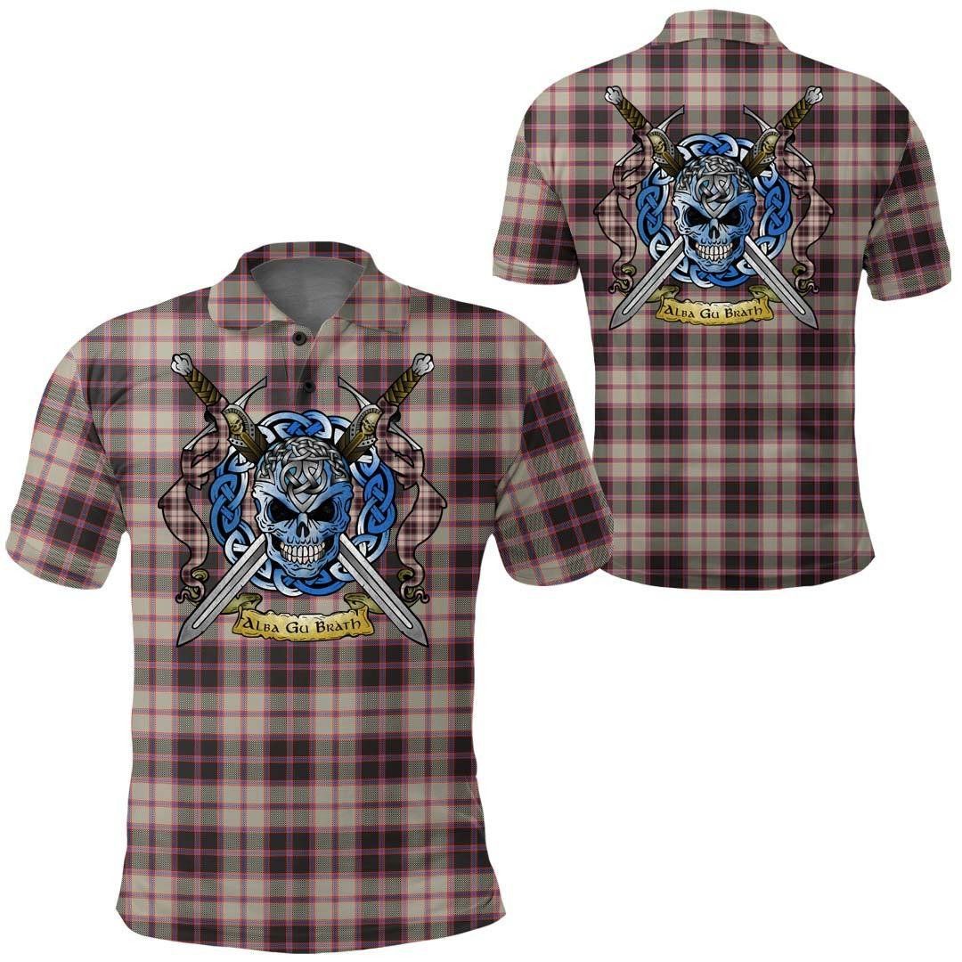 Clothing - MacPherson Hunting Ancient Tartan Polo Shirt Celtic Scottish Warrior - Golf Shirt A7 Clothing - MacPherson Hunting Ancient Tartan Polo Shirt Celtic Scottish Warrior - Golf Shirt A7