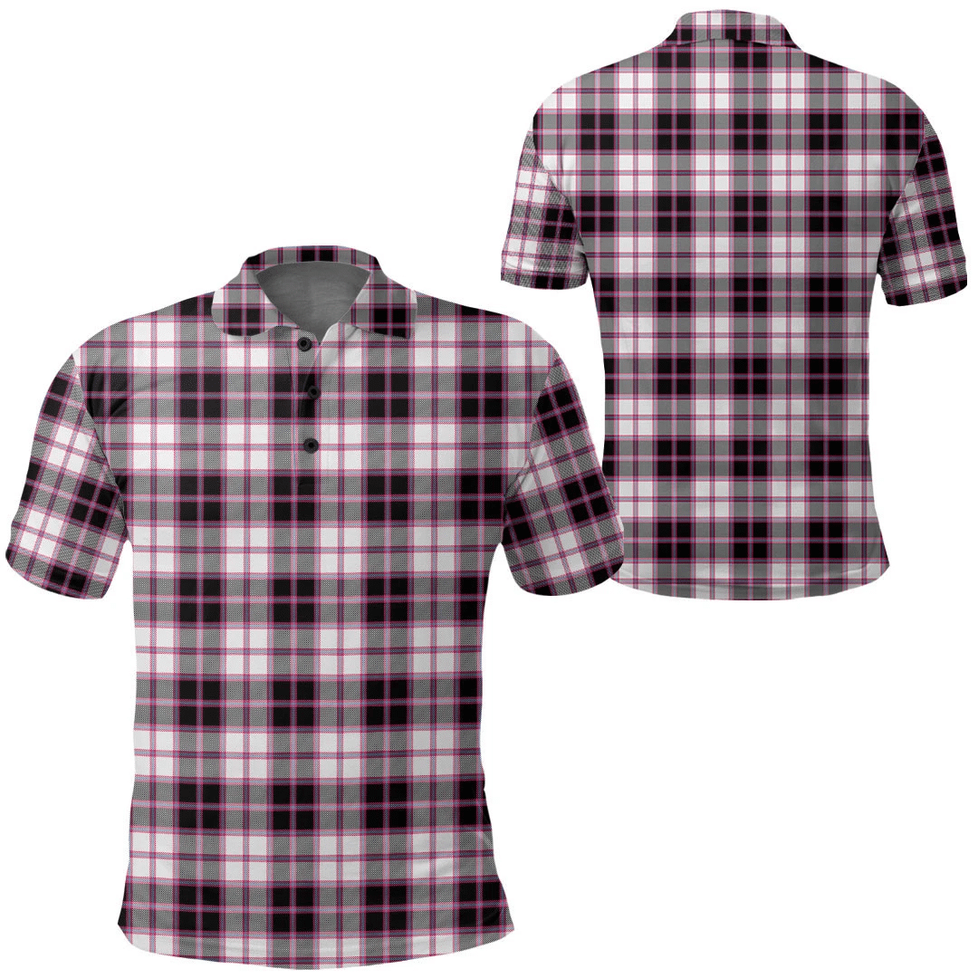 Clothing - MacPherson Hunting Modern Tartan Polo Shirt A7 Clothing - MacPherson Hunting Modern Tartan Polo Shirt A7