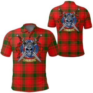 Clothing - MacQuarrie Modern Tartan Polo Shirt Celtic Scottish Warrior - Golf Shirt A7