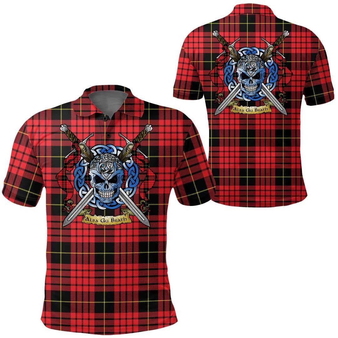Clothing - MacQueen Modern Tartan Polo Shirt Celtic Scottish Warrior - Golf Shirt A7 Clothing - MacQueen Modern Tartan Polo Shirt Celtic Scottish Warrior - Golf Shirt A7
