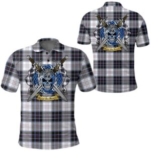 Clothing - MacRae Dress Modern Tartan Polo Shirt Celtic Scottish Warrior - Golf Shirt A7