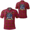 Clothing - MacRae Modern Tartan Polo Shirt Celtic Scottish Warrior - Golf Shirt A7
