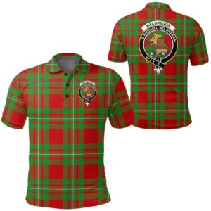 Clothing - Macgregor Modern Clan Tartan Crest Polo Shirt A7