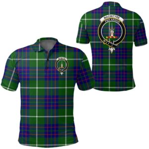 Clothing - Macintyre Hunting Modern Clan Tartan Crest Polo Shirt A7