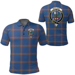 Clothing - Maclaine Of Loch Buie Clan Tartan Crest Polo Shirt A7