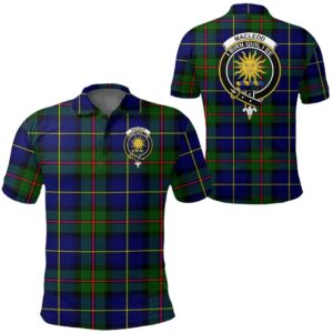 Clothing - Macleod Of Harris Modern Clan Tartan Crest Polo Shirt A7