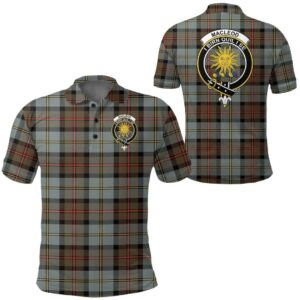 Clothing - Macleod Of Harris Weathered Clan Tartan Crest Polo Shirt A7