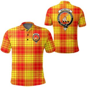 Clothing - Macmillan Clan Clan Tartan Crest Polo Shirt A7