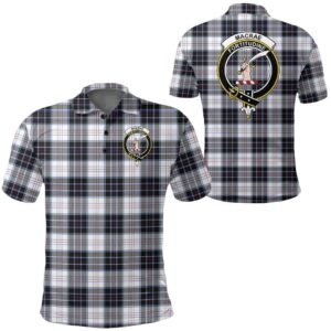 Clothing - Macrae Dress Modern Clan Tartan Crest Polo Shirt A7