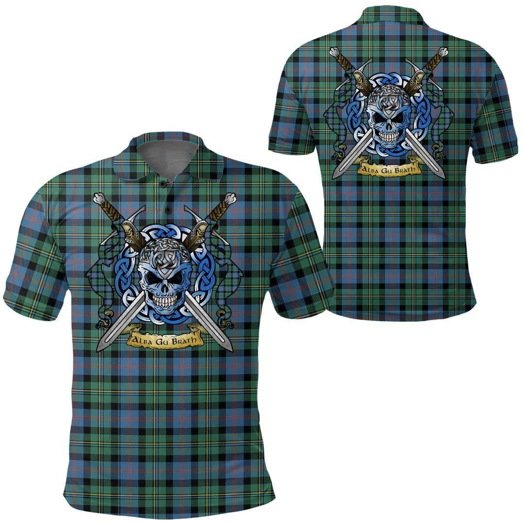 Clothing - Malcolm Ancient Tartan Polo Shirt Celtic Scottish Warrior - Golf Shirt A7 Clothing - Malcolm Ancient Tartan Polo Shirt Celtic Scottish Warrior - Golf Shirt A7