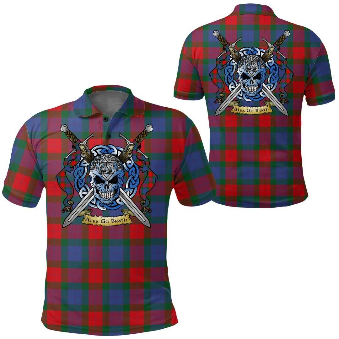 Clothing - Mar Tartan Polo Shirt Celtic Scottish Warrior - Golf Shirt A7 Clothing - Mar Tartan Polo Shirt Celtic Scottish Warrior - Golf Shirt A7