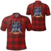 Clothing - Matheson Modern Tartan Polo Shirt Celtic Scottish Warrior - Golf Shirt A7