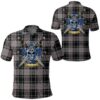 Clothing - Moffat Modern Tartan Polo Shirt Celtic Scottish Warrior - Golf Shirt A7